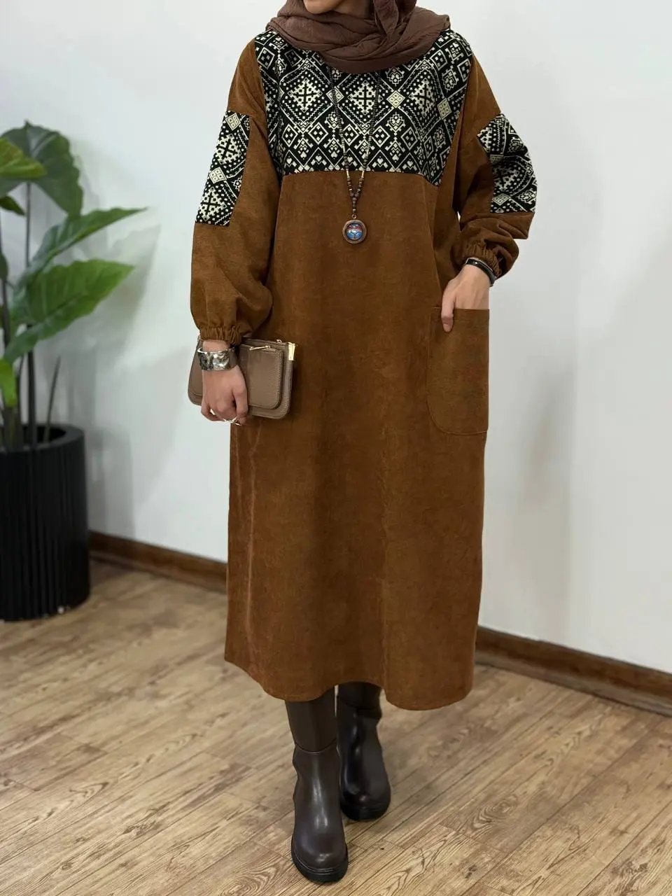 پیراهن مانتویی پاییزه آوان 1